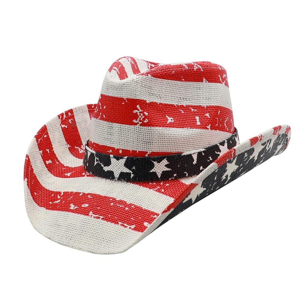 5639 Straw Cowboy Hat Unisex Western Beach Sun Hat Wide Brim Fedora Hat